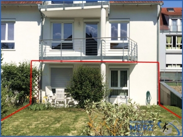 Vermietet – Gut aufgeteilte Eigentumswohnung im Erdgeschoss mit West-Terrasse und Garten, 71083 Herrenberg im Gäu, Erdgeschosswohnung